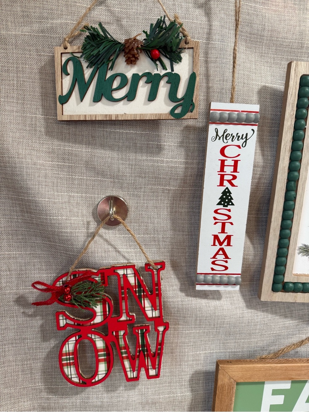 6-Hanging Holiday Christmas Decorations Decor Indoor/Outdoor Home Decoration - Picture 2 of 16